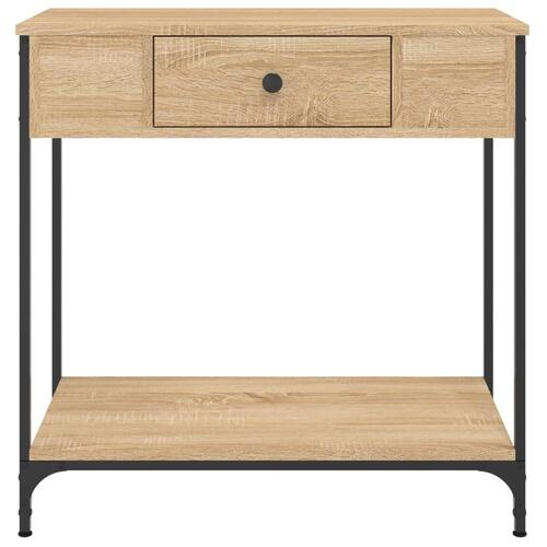 Konsolbord 75x34,5x75 cm konstrueret træ sonoma-eg