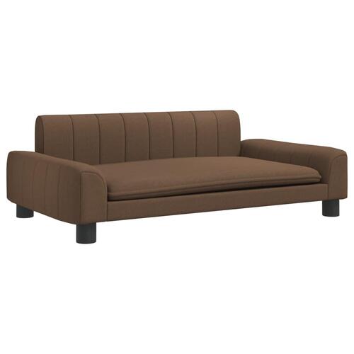 Hundeseng 90x53x30 cm stof brun
