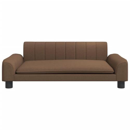 Hundeseng 90x53x30 cm stof brun