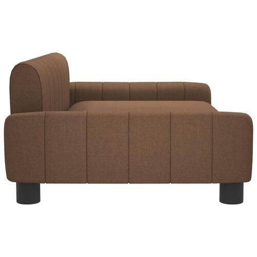 Hundeseng 90x53x30 cm stof brun