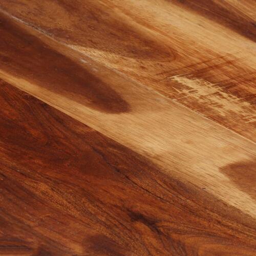 Sofabord 140x70x40 cm massivt træ med sheeshamfinish