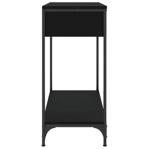Konsolbord 75x34,5x75 cm konstrueret træ sort