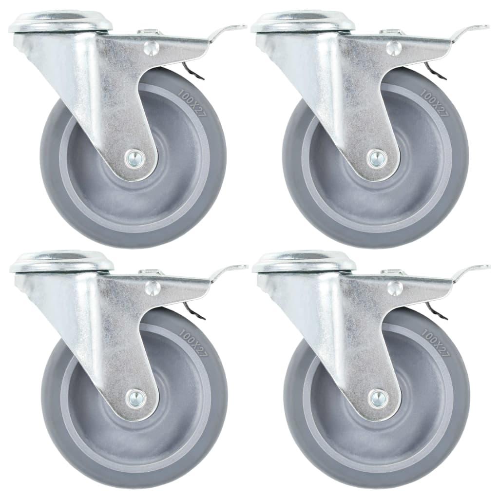 Drejehjul med bolthul 24 stk. 100 mm