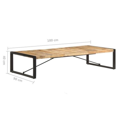 Sofabord 180x90x40 cm ru mangotræ