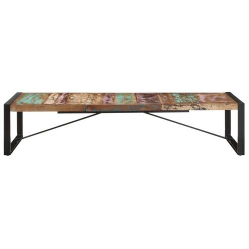 Sofabord 180x90x40 cm massivt genbrugstræ