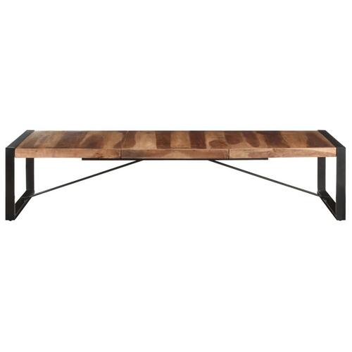 Sofabord 180x90x40 cm massivt træ med sheeshamfinish