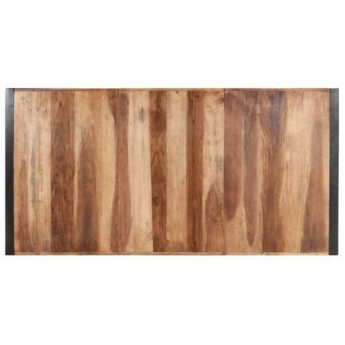 Sofabord 180x90x40 cm massivt træ med sheeshamfinish