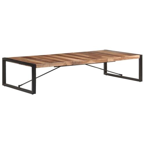 Sofabord 180x90x40 cm massivt træ med sheeshamfinish