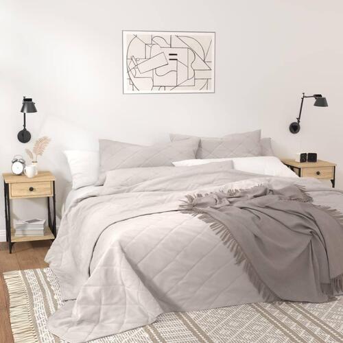 Sengeborde 2 stk. 40x42x60 cm konstrueret træ sonoma-eg