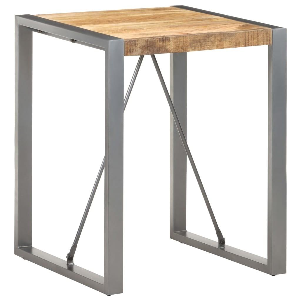 Spisebord 60x60x75 cm massivt ru mangotræ