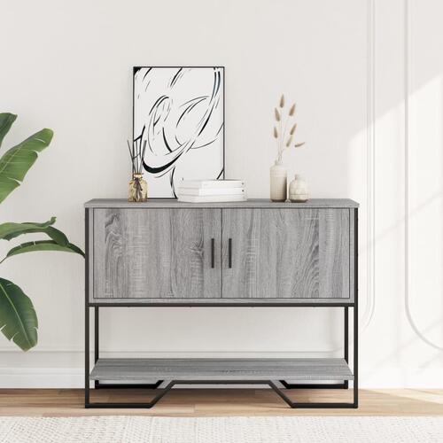 Konsolbord 100x35x74,5 cm konstrueret træ grå sonoma-eg