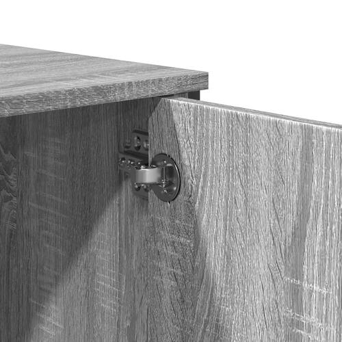 Konsolbord 100x35x74,5 cm konstrueret træ grå sonoma-eg