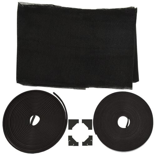 Magnetisk insektnet til vinduer 130x150 cm antracitgrå