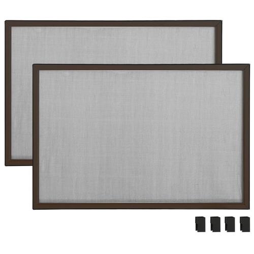Udvideligt insektnet til vinduer (75-143)x50 cm brun