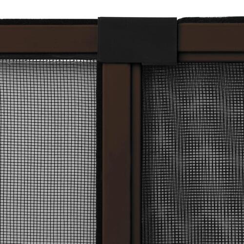 Udvideligt insektnet til vinduer (75-143)x50 cm brun
