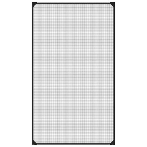 Magnetisk insektnet til vinduer 80x140 cm antracitgrå
