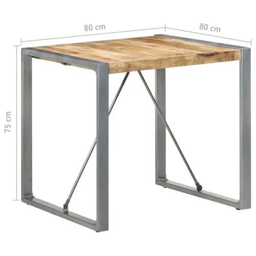 Spisebord 80x80x75 cm ru mangotræ