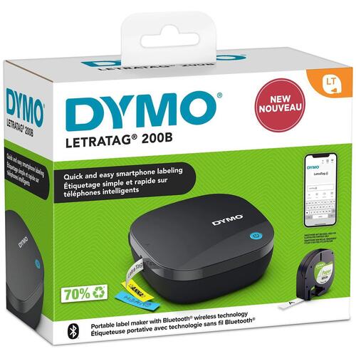 Bærbar elektrisk labelmaker Dymo LetraTag 200-B