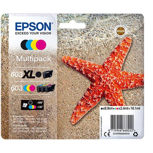 Original blækpatron Epson 603 XL Sort
