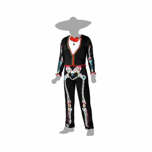 Kostume Skelet Mexicansk dame XS/S