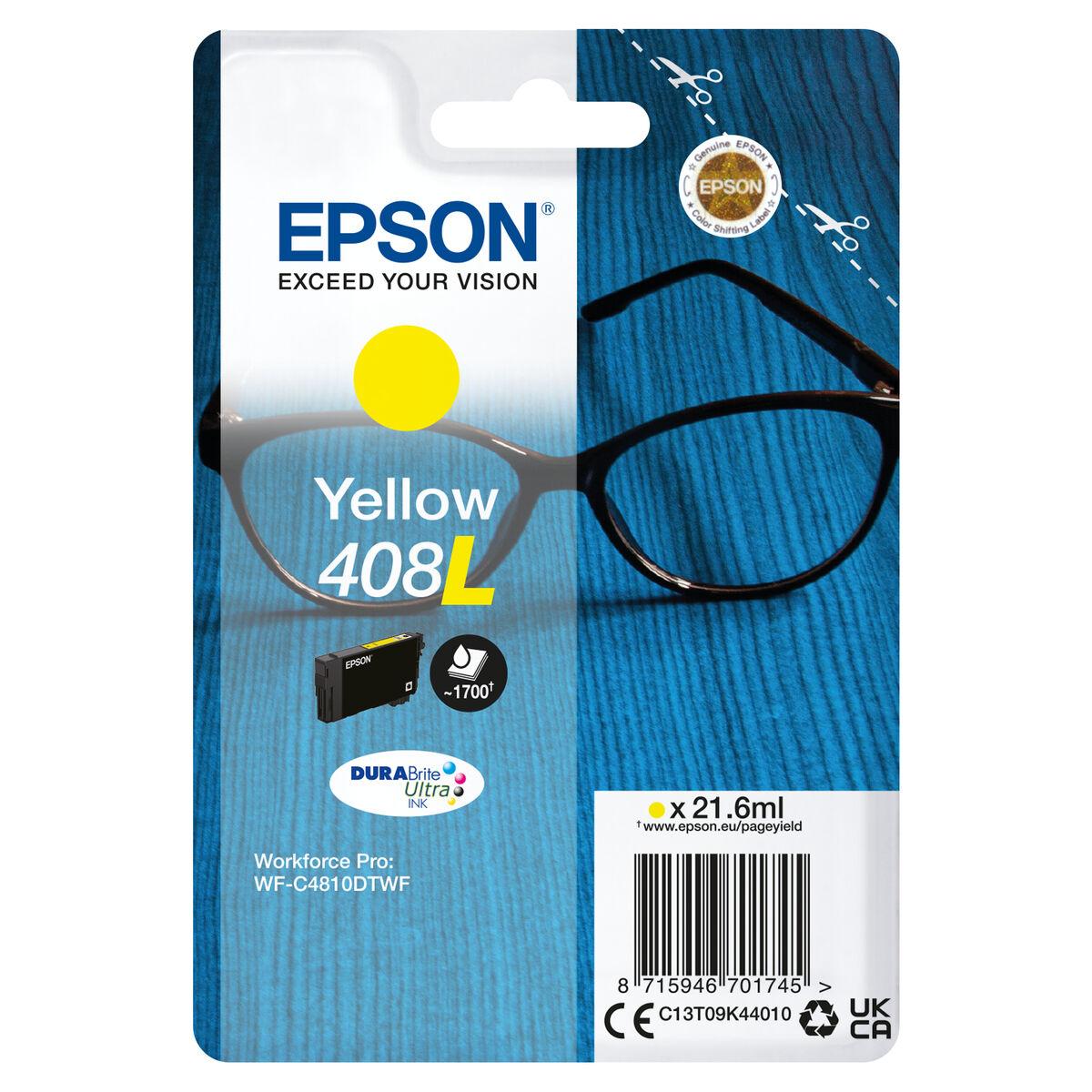 Epson 408L gul original blækpatron (Inkjet) billede