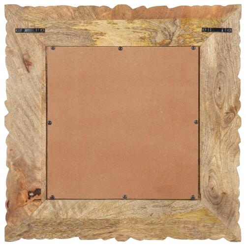 Spejl 50x50 cm massivt mangotræ