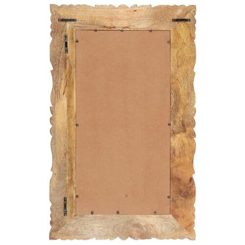 Spejl 80x50 cm massivt mangotræ