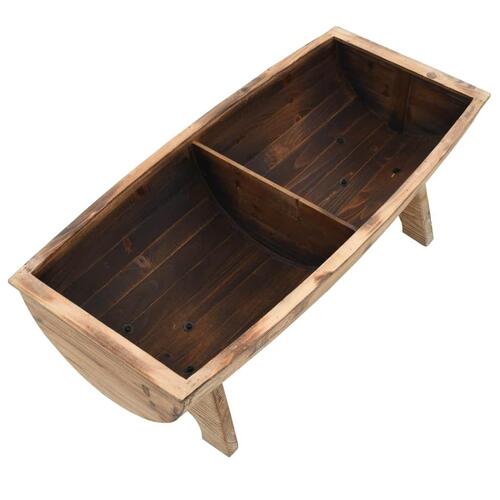 Opbevaringsbænk massivt træ og stof 103 x 51 x 44 cm
