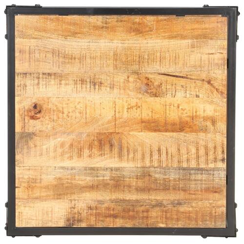 Sofabord 60x60x35 cm massivt mangotræ
