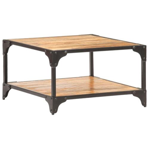 Sofabord 60x60x35 cm massivt mangotræ