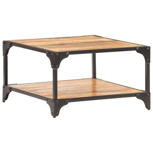 Sofabord 60x60x35 cm massivt mangotræ