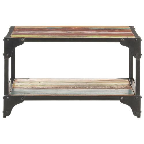 Sofabord 60x60x35 cm massivt genbrugstræ