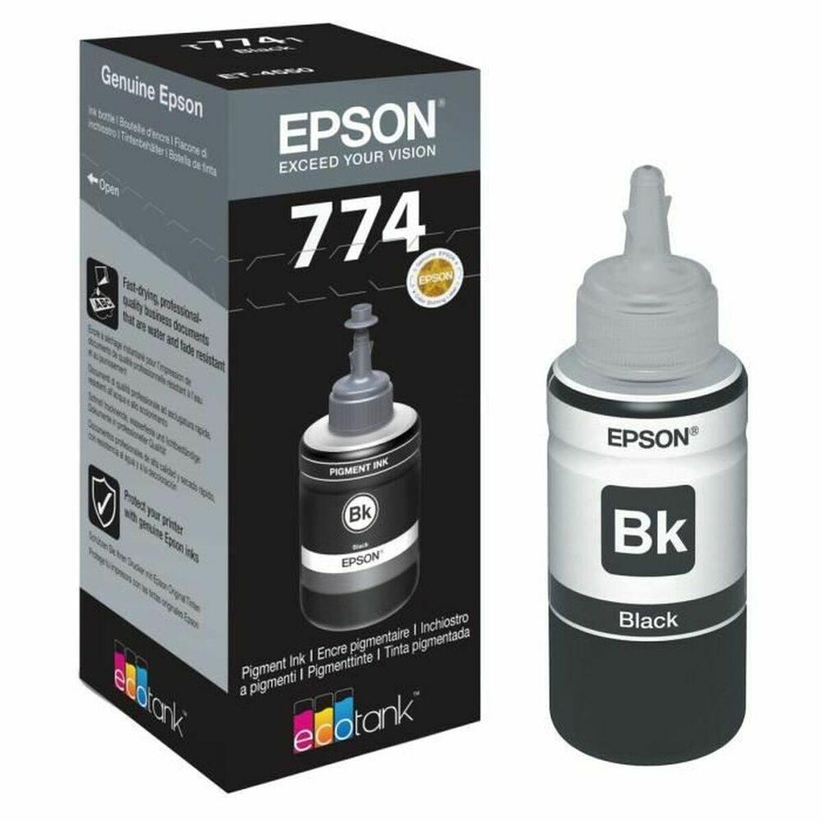 Genopfyld blæk Epson 774 Sort