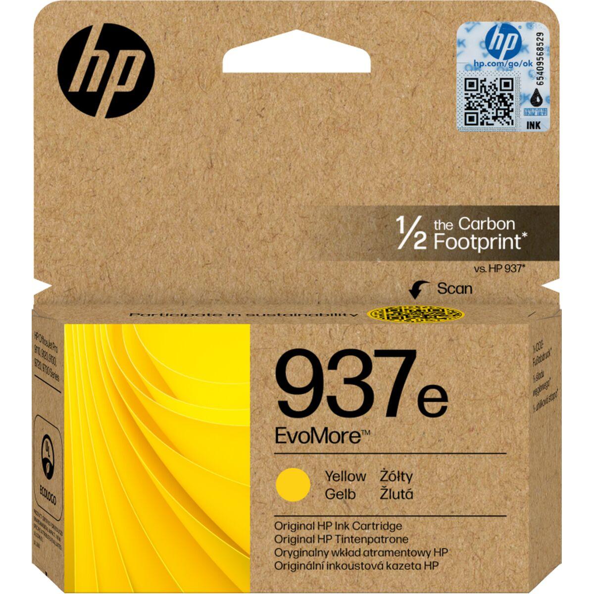 HP 937e original blækpatron - gul (4S6W8NE) billede