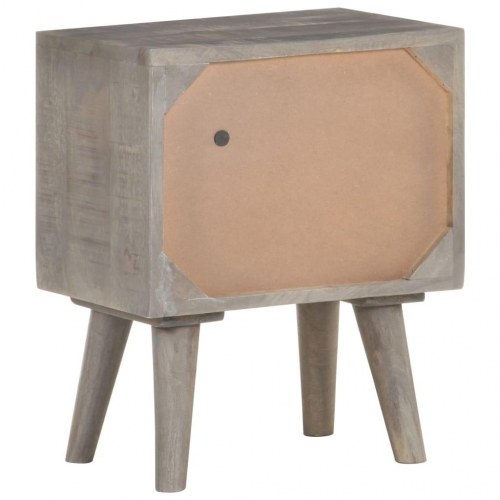 Sengeskab 40x30x50 cm massivt ru mangotræ grå