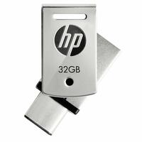 USB-stik HP HPFD5000M-32 Sølvfarvet Stål 32 GB (1 enheder) 32GB