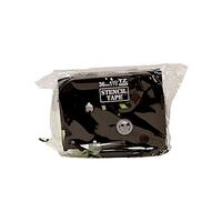 Lamineret tape til mærkningsmaskiner Brother STE-161 Sort Sort/Hvid 36 mm x 3 m