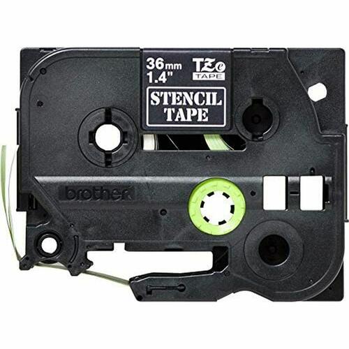 Lamineret tape til mærkningsmaskiner Brother STE-161 Sort Sort/Hvid 36 mm x 3 m