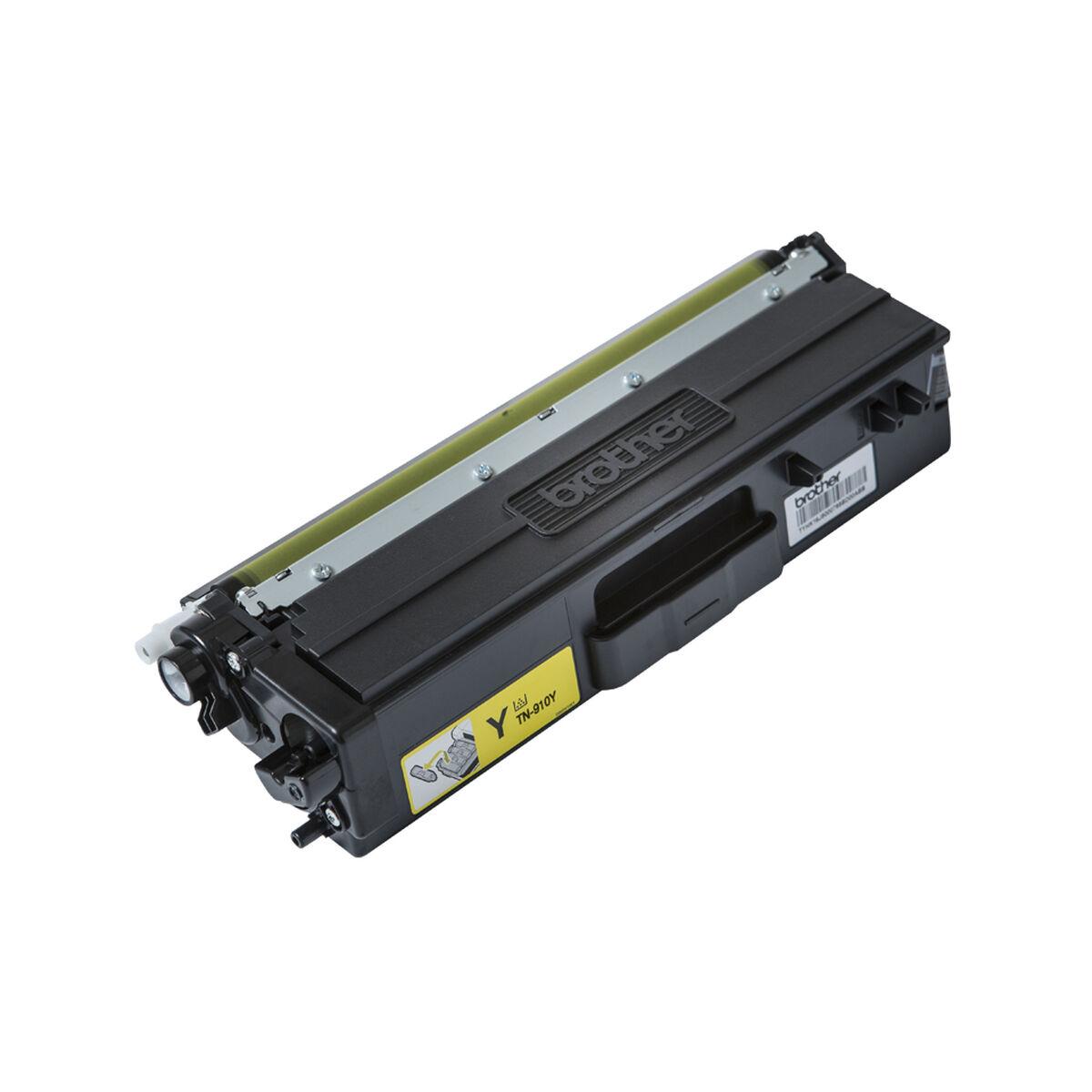 Brother TN-910Y toner - gul, original (9.000 sider) billede