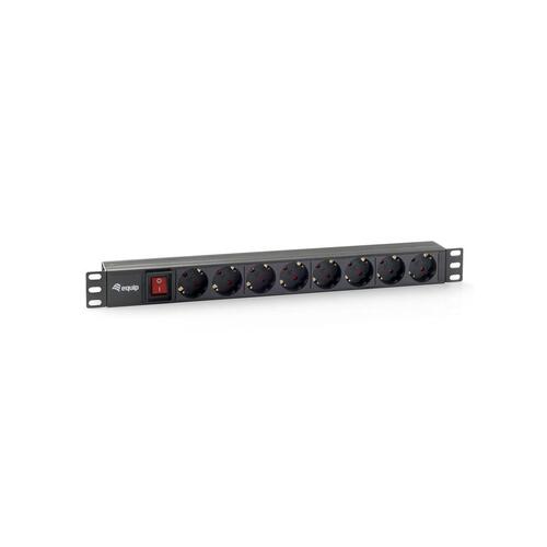 Schuko 19 "8 Way multistikdåse Equip 333283