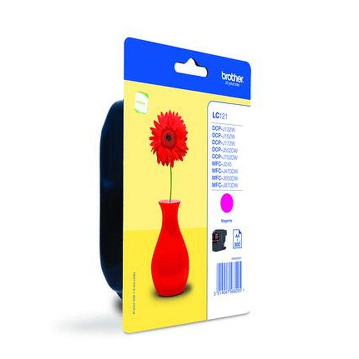 Brother LC-121M blækpatron - Magenta (Original)