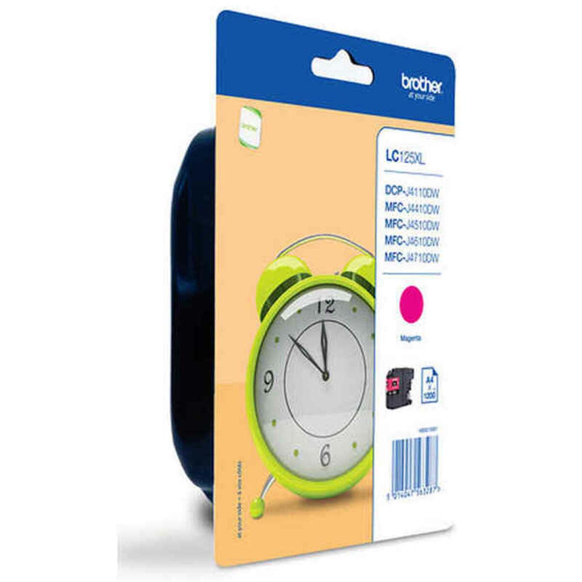 Brother LC-125XLMBP blækpatron - Magenta, original, 1.200 sider billede