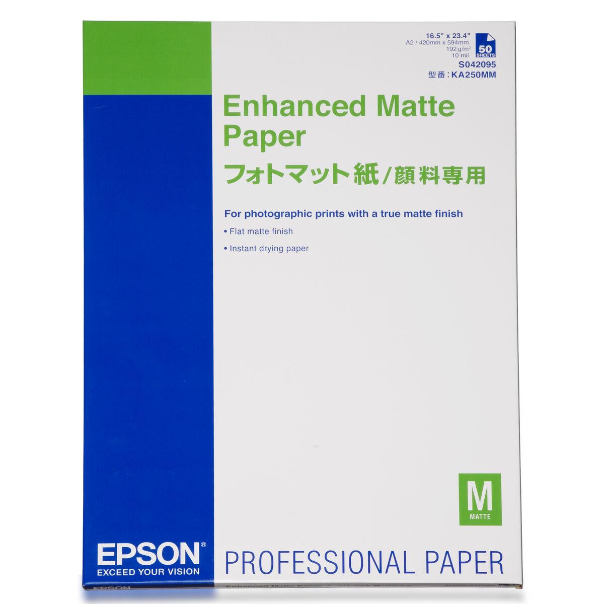 Fotopapir Epson Enhanced Matte Paper A2, 192 g/m² - 50 ark