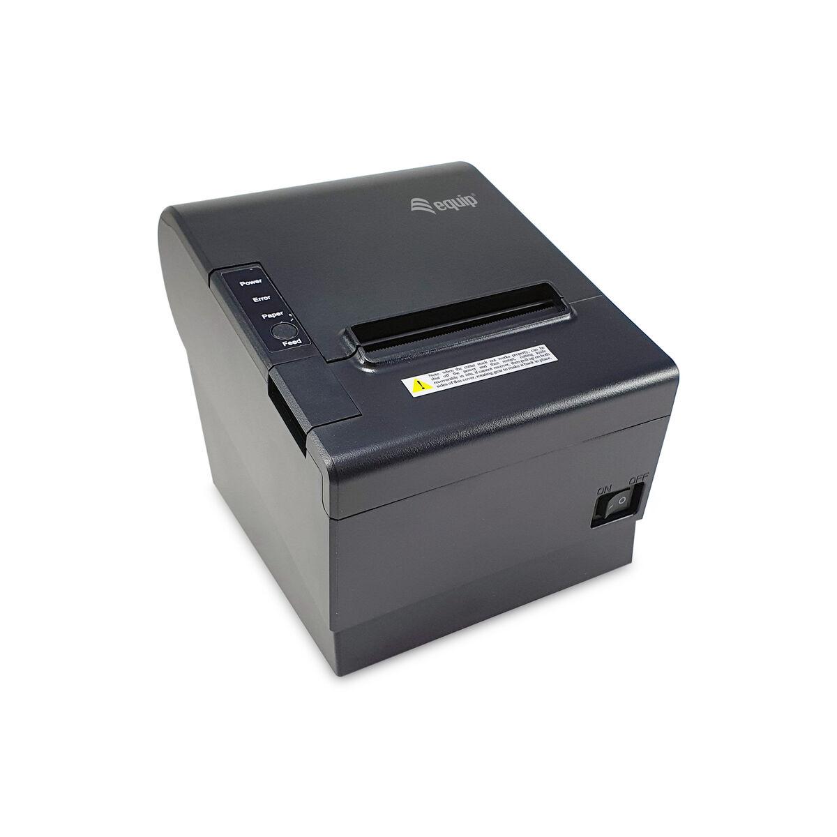 Equip billetprinter 351003 - termisk, USB/Ethernet, sort billede