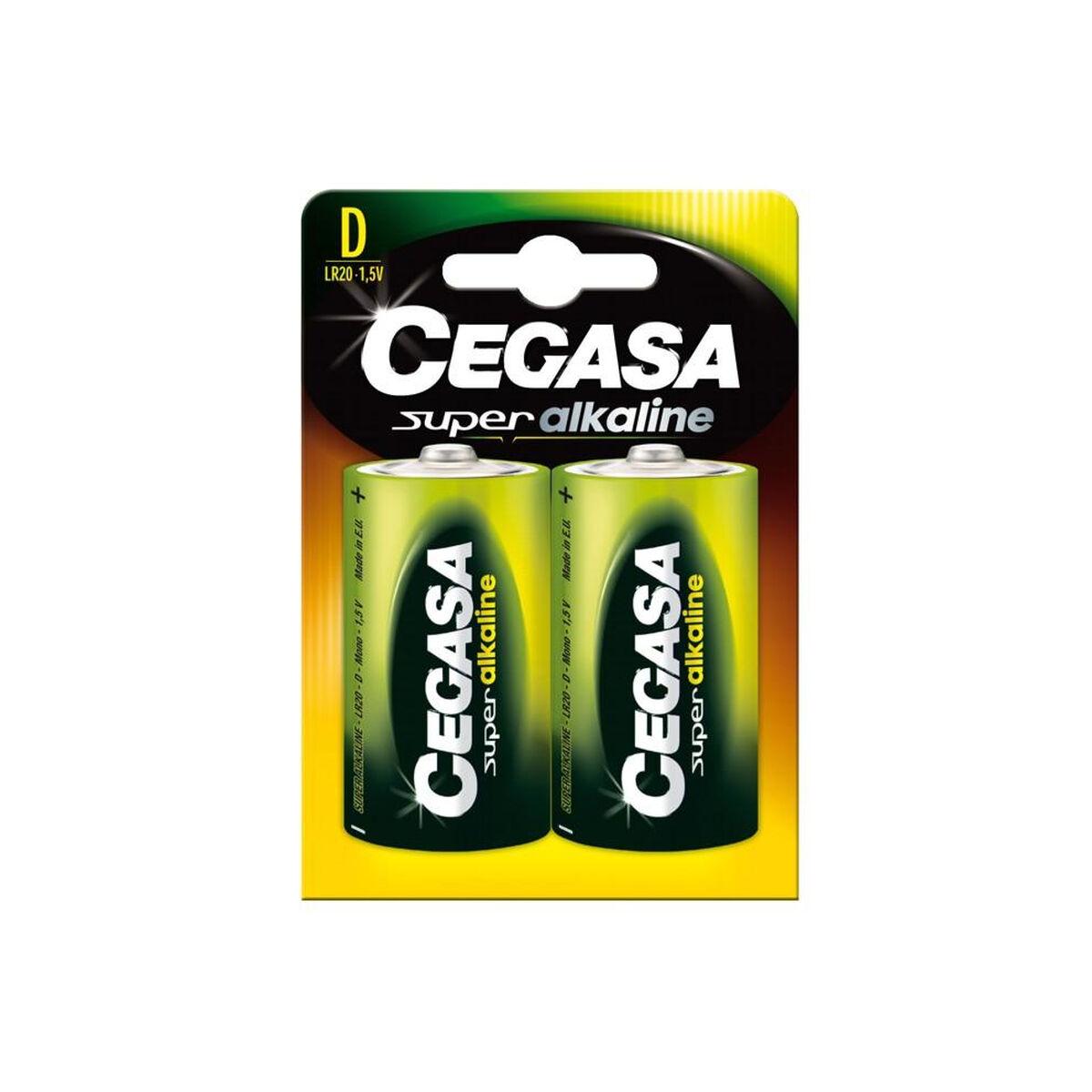Cegasa alkalinebatterier LR20 D 1,5 V - 2 stk (12 pakker)