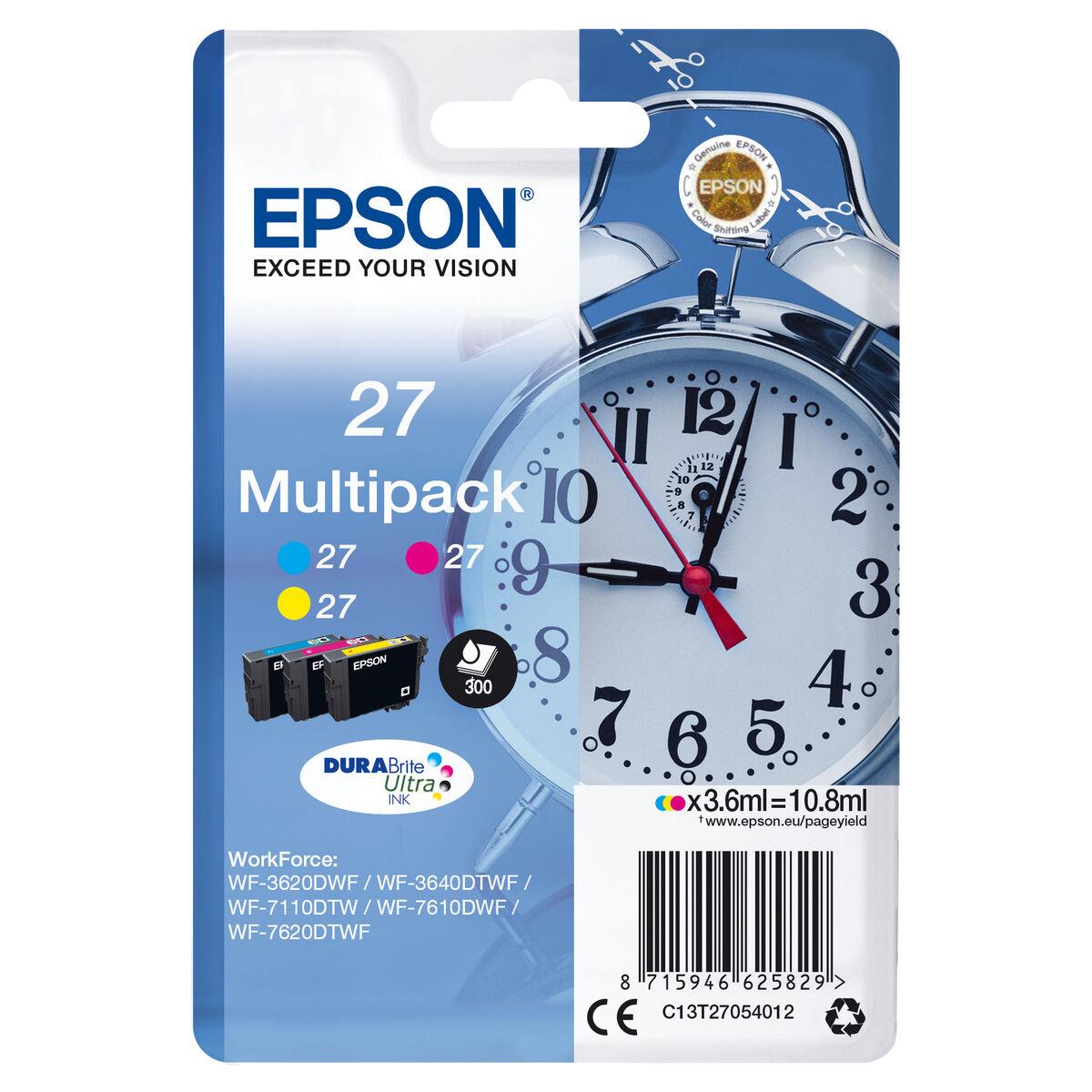 Epson 27 Multipack blækpatron - Tricolour (C/M/Y) billede