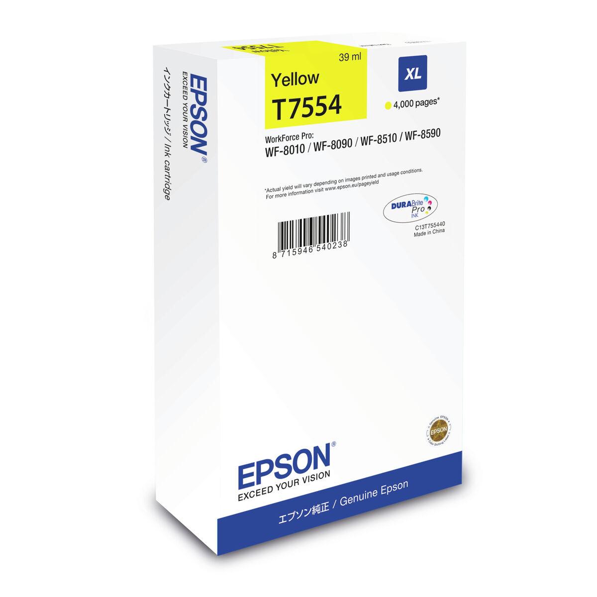 Epson C13T755440 blækpatron - Gul (Original, XL) billede