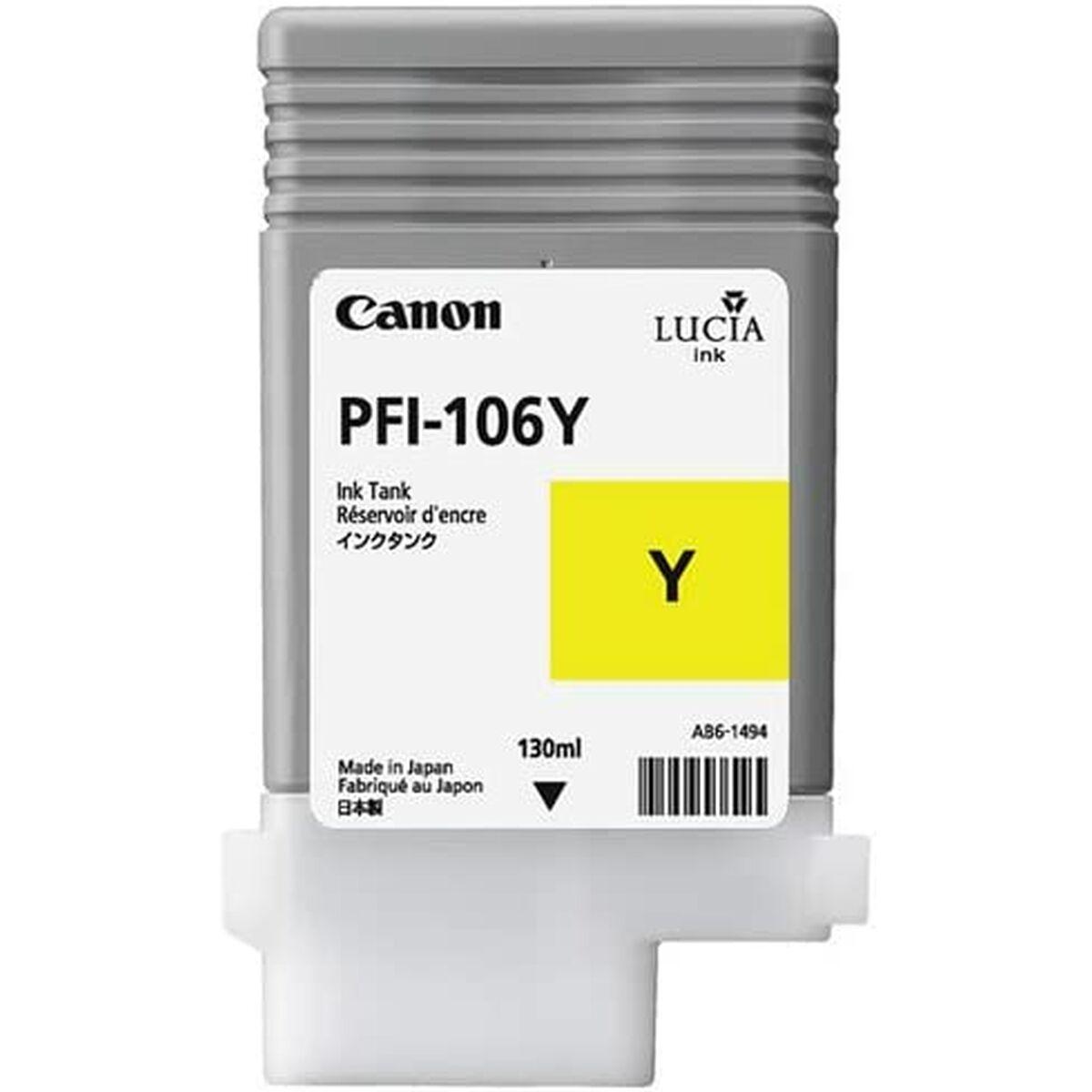 Canon PFI-106 Y gul blækpatron - original inkjet billede