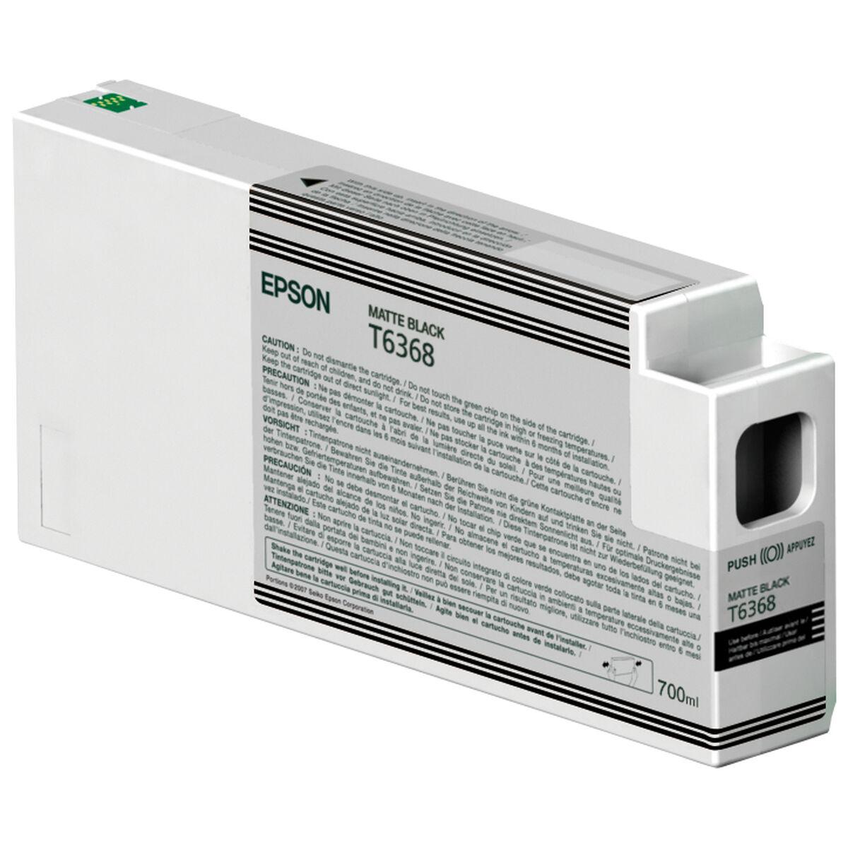 Epson T63680N Ultra blækpatron - Mat Sort, 700 ml (Original)