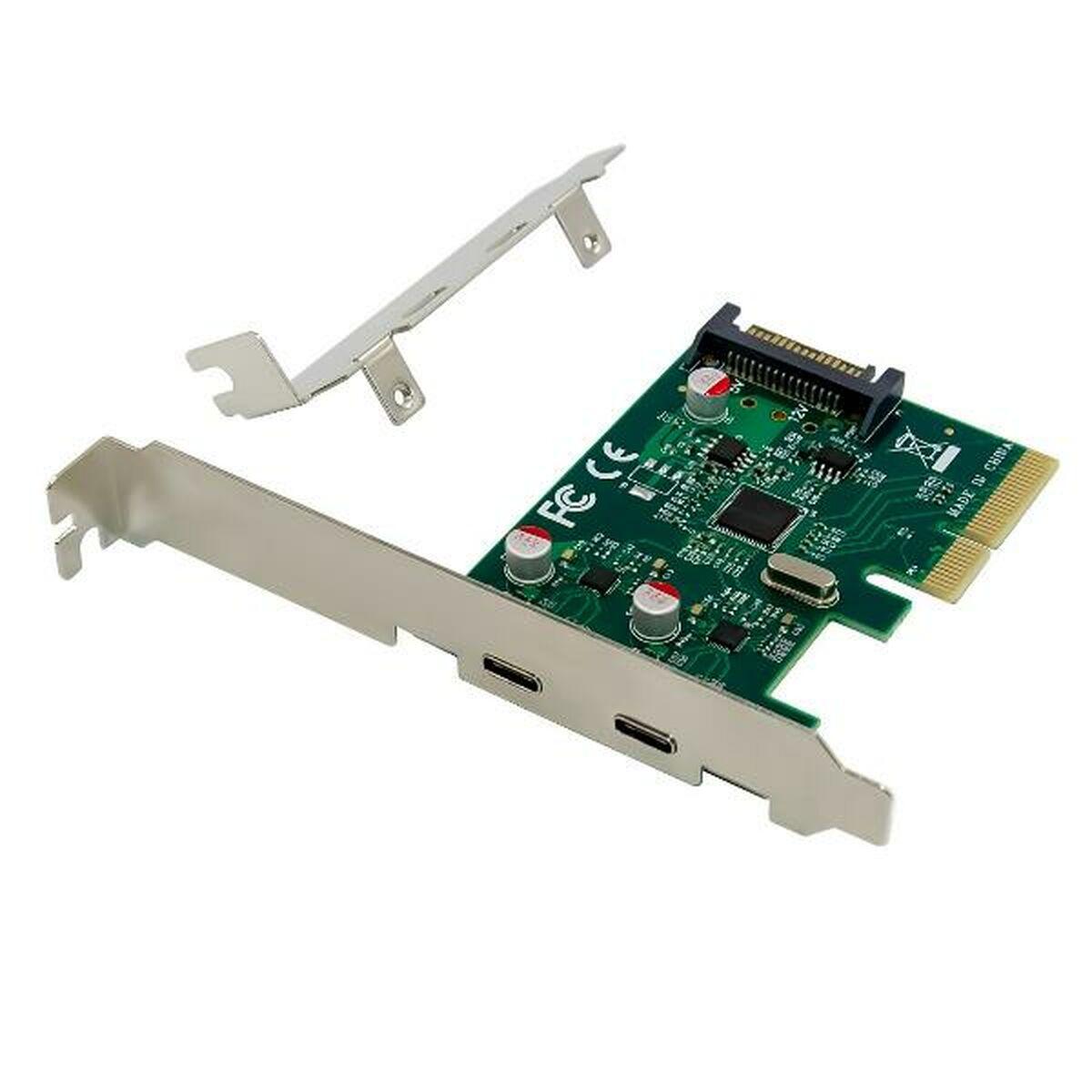 Conceptronic EMRICK07G - PCIe kort med 2x USB‑C 3.2 Gen 2 billede